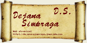 Dejana Šimpraga vizit kartica